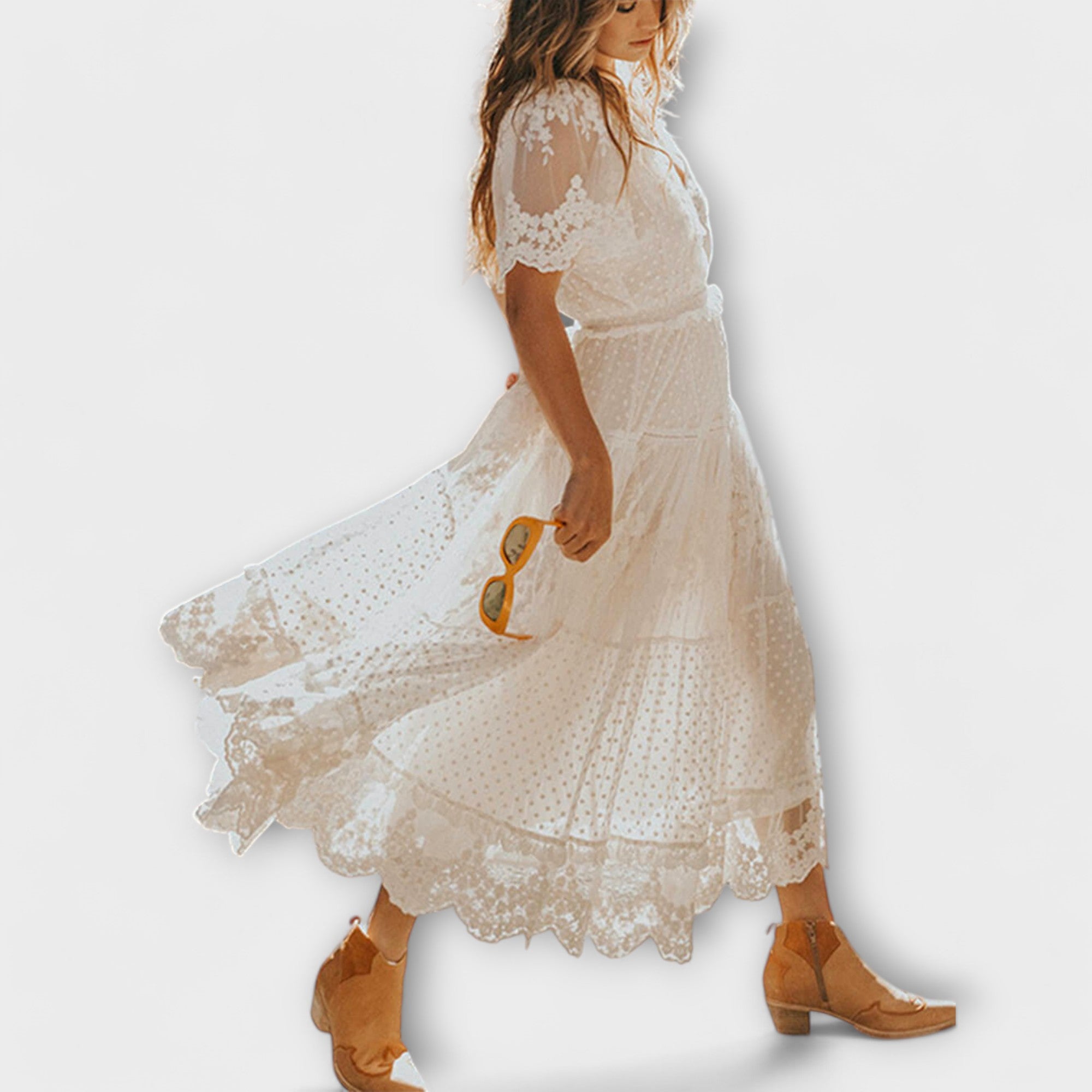 Amara™ | Lace Midi Dress