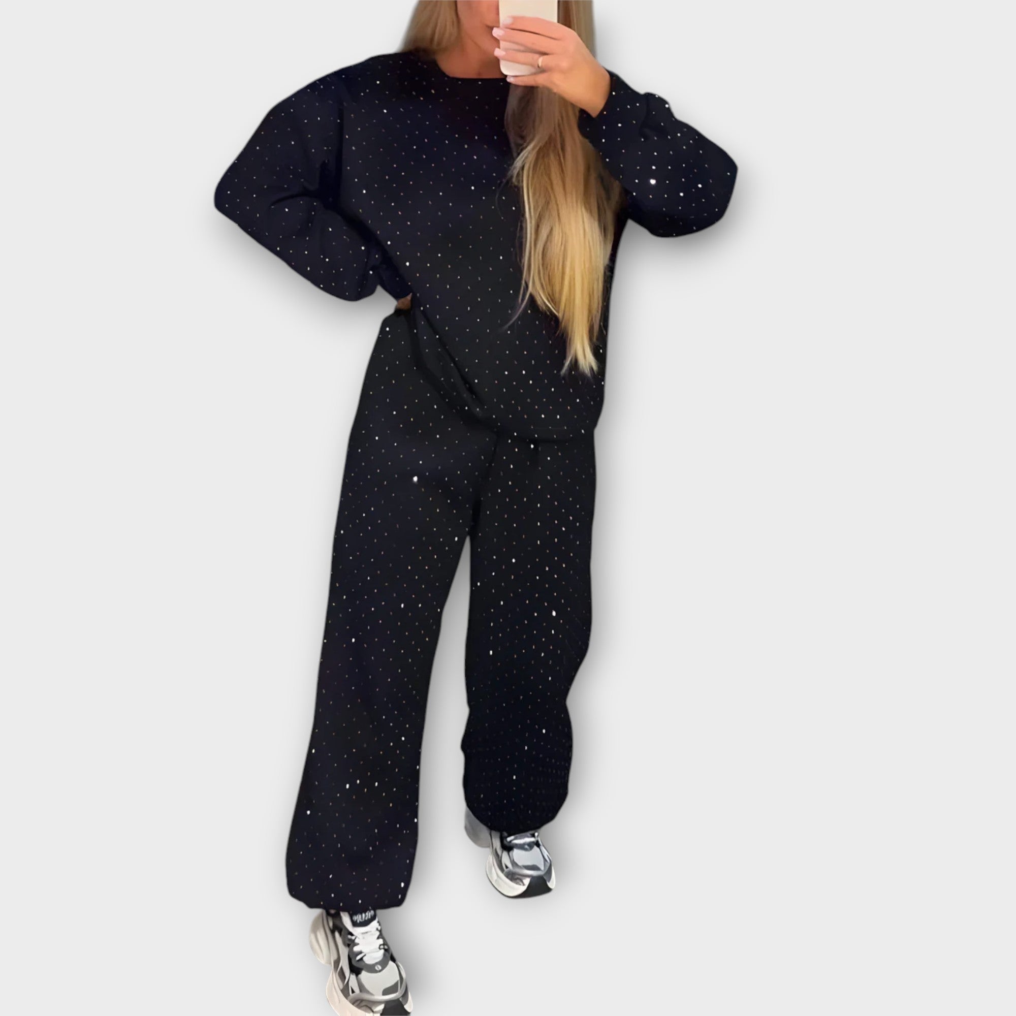 Amara™ | Elegant Diamond Jogger Set