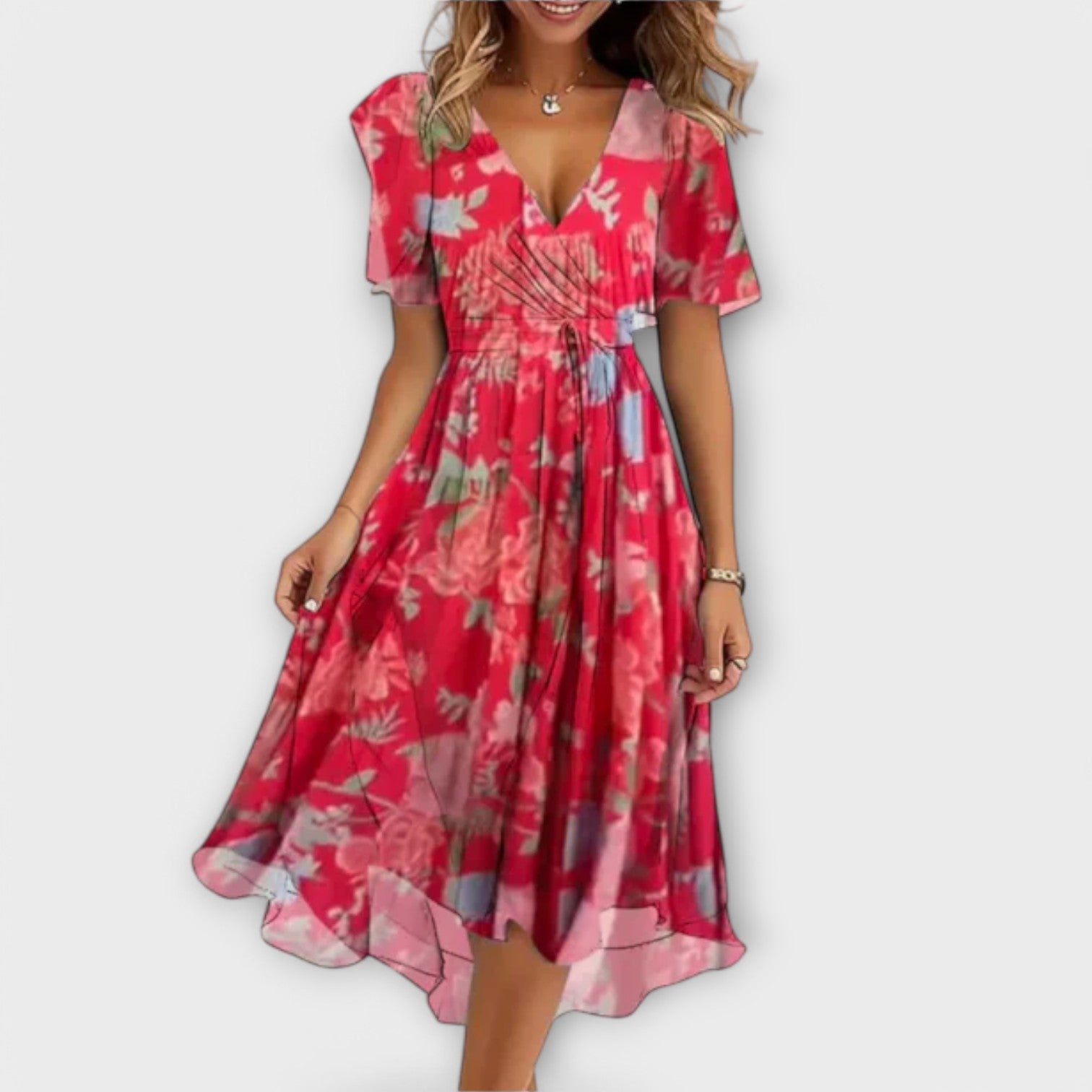 Amara™ | Women's Dress with V-Neck