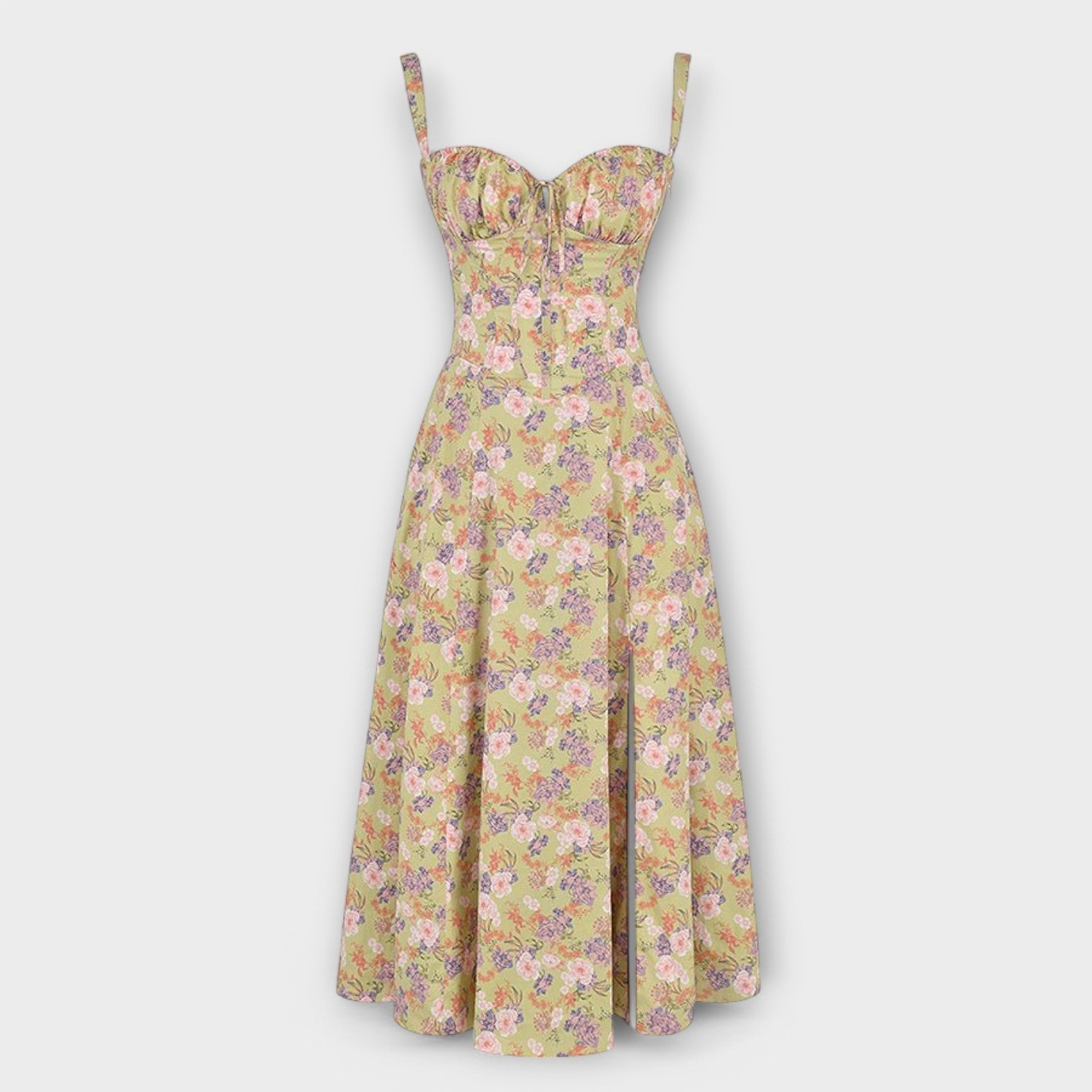 Amara™ | Corset Midi Dress