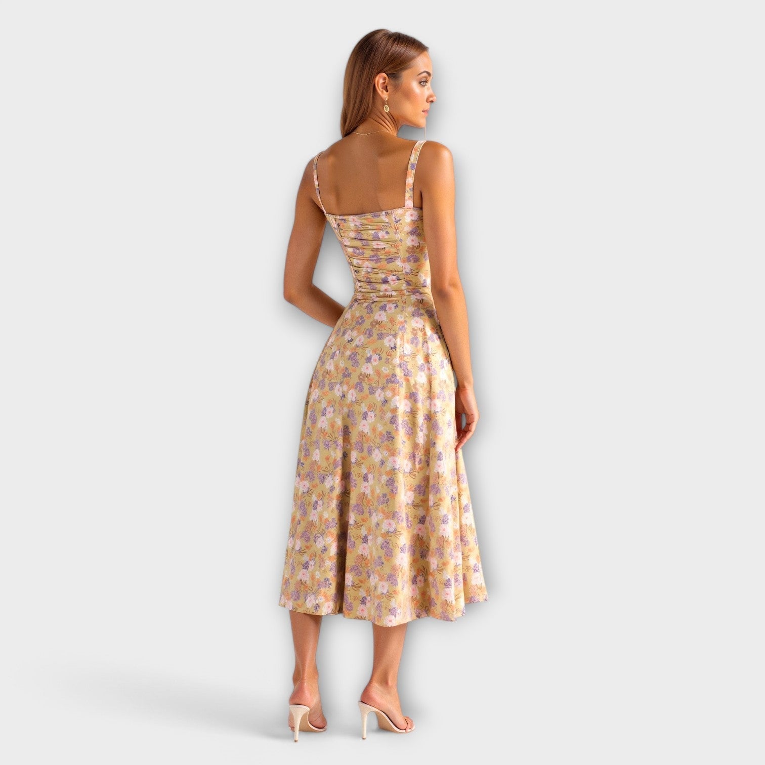 Amara™ | Corset Midi Dress