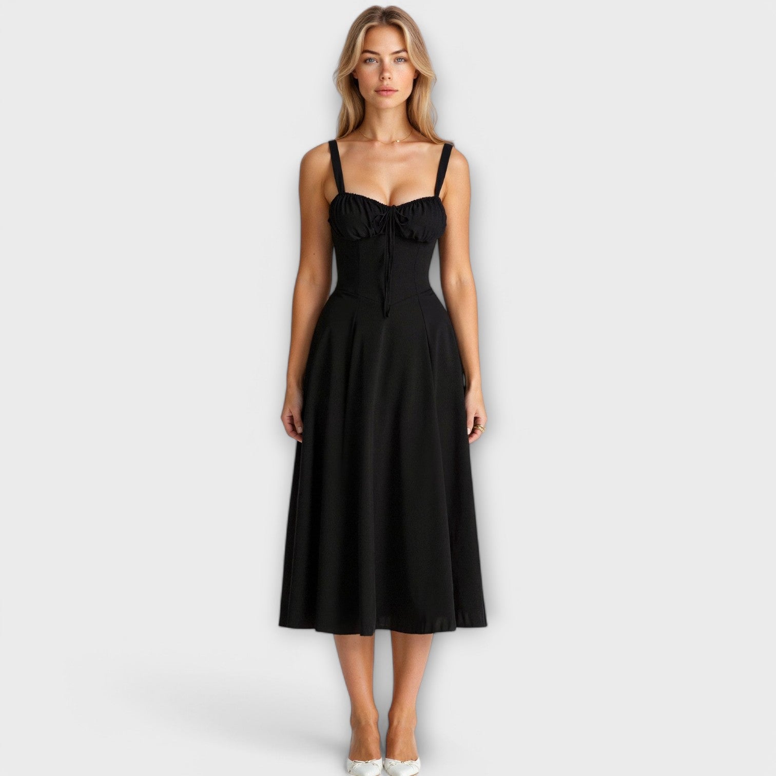 Amara™ | Corset Midi Dress
