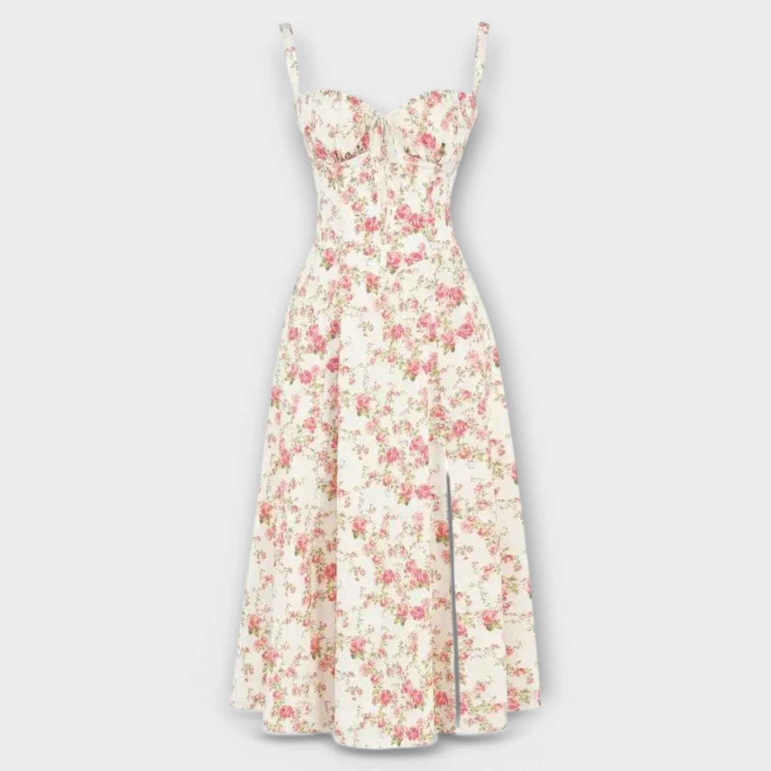 Amara™ | Corset Midi Dress
